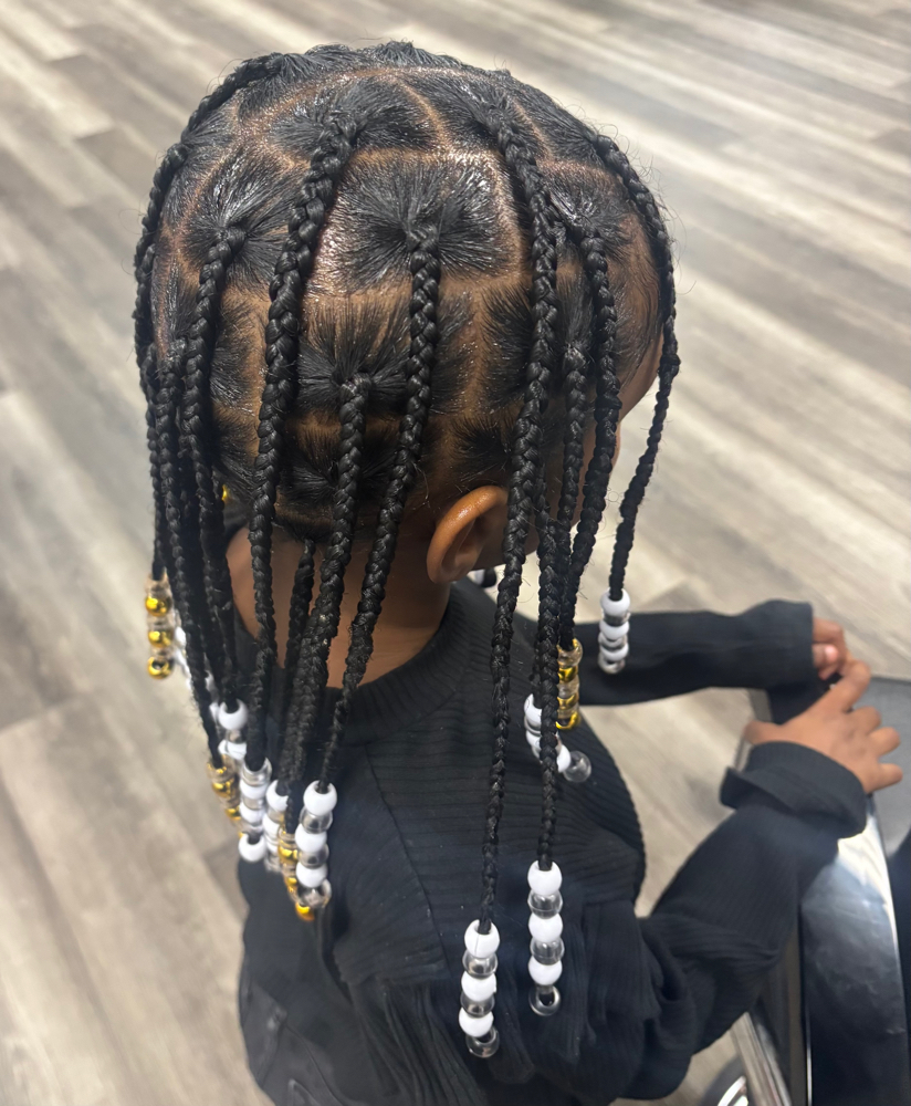 Little Girls (4-9) Large Box Braids
