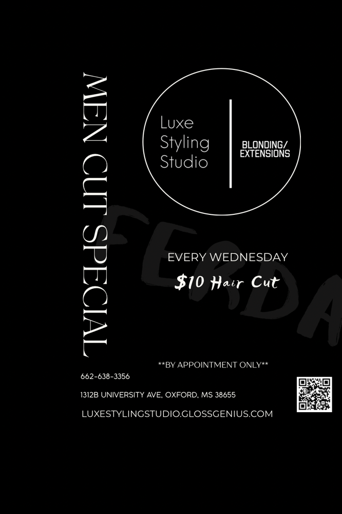 Wednesday ONLY Mens Cut