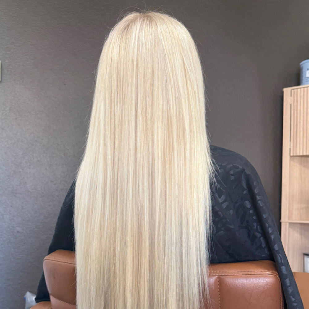 Full Blonde Transformation at Hair by Christi P in Stephenville, TX