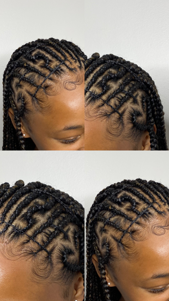 Waist-Length Small Tribal Braids