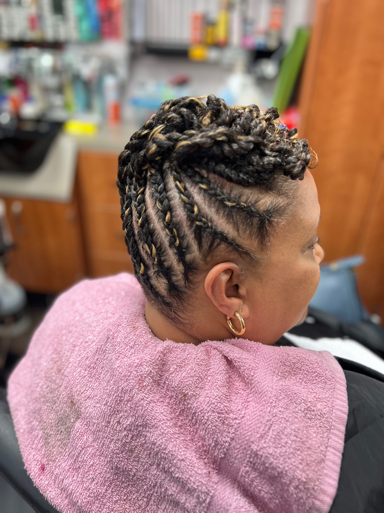 Cornrows With Natural Hair