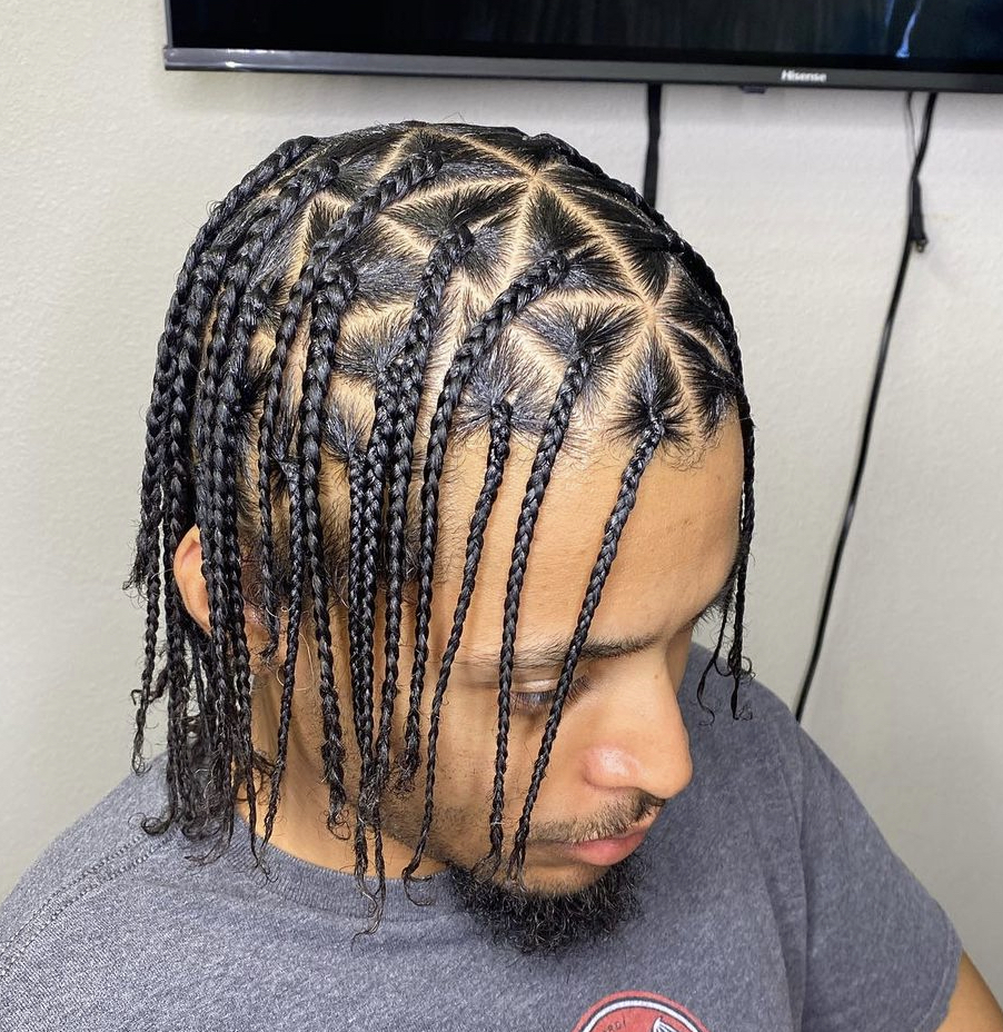 Mens Box Braids