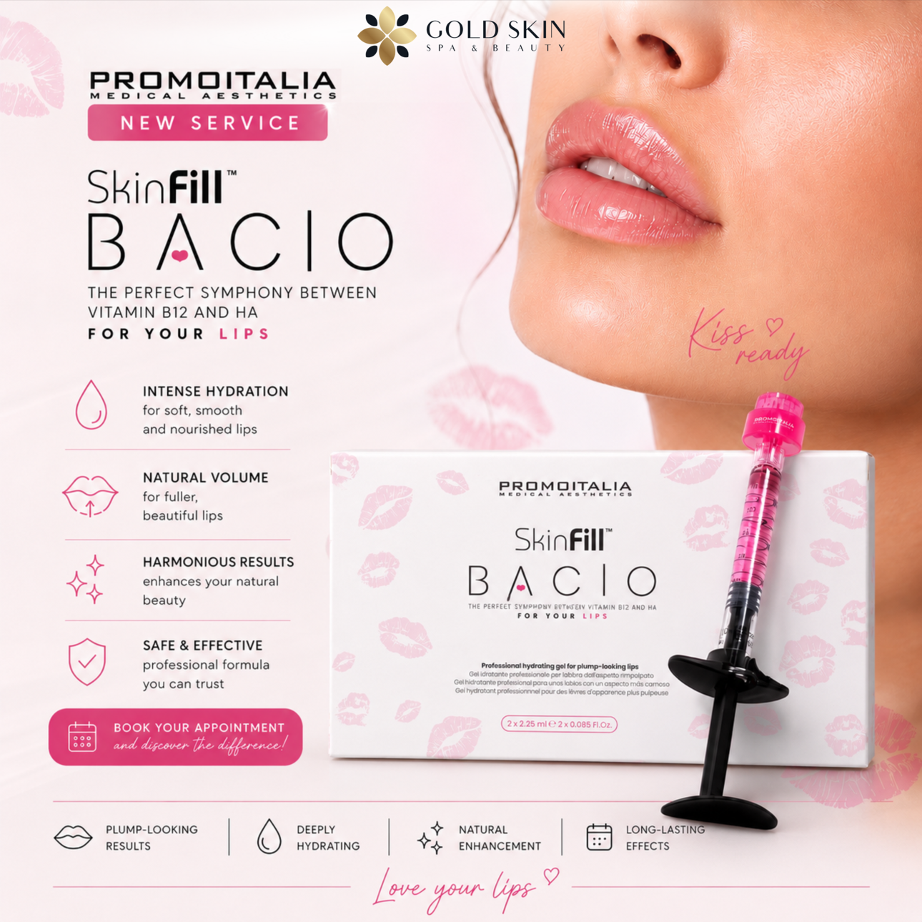 BACIO LIP BOOSTER BY PROMOITALIA at GOLD SKIN SPA AND BEAUTY in MCALLENT, TX