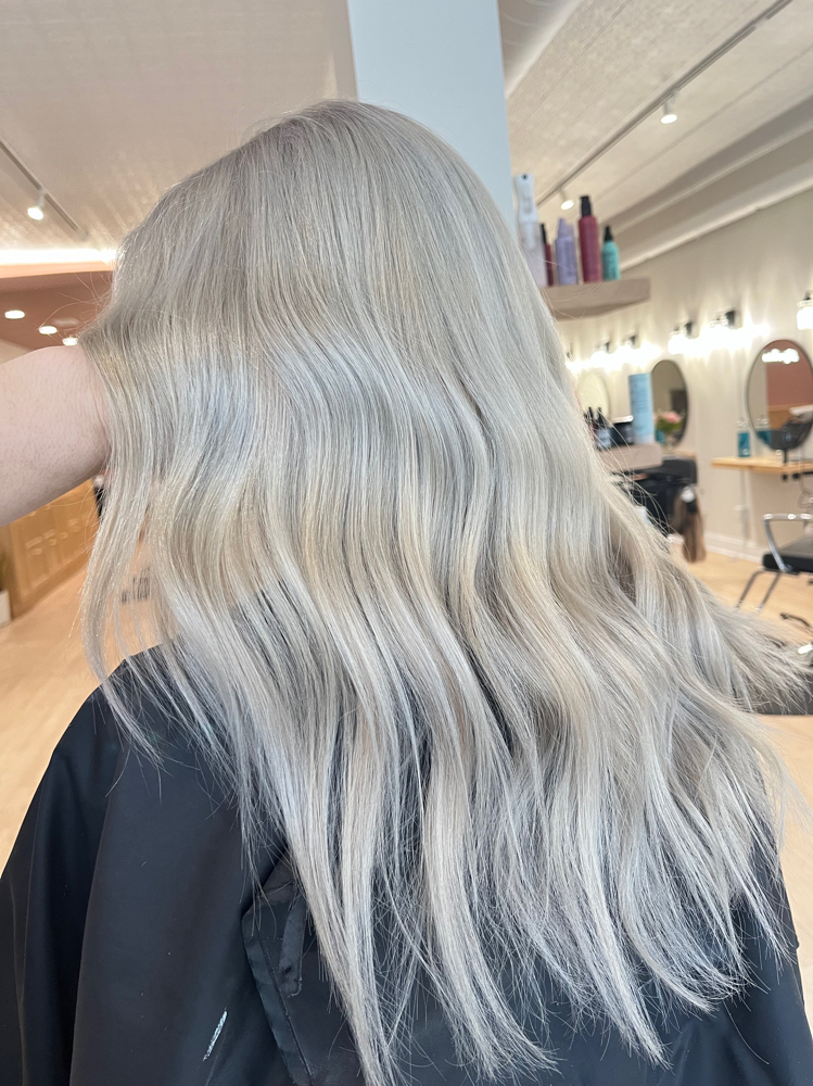 Bleach & Tone at Cayliedoeshair in Homer, MI