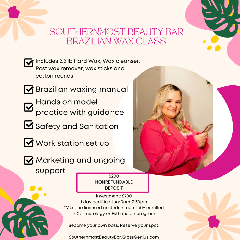 Brazilian wax class Licensed Pros