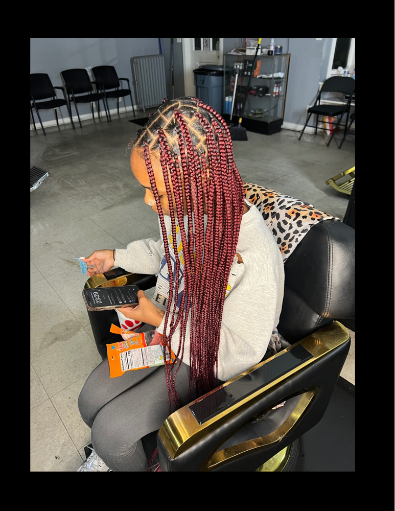 Large Knotless Braids