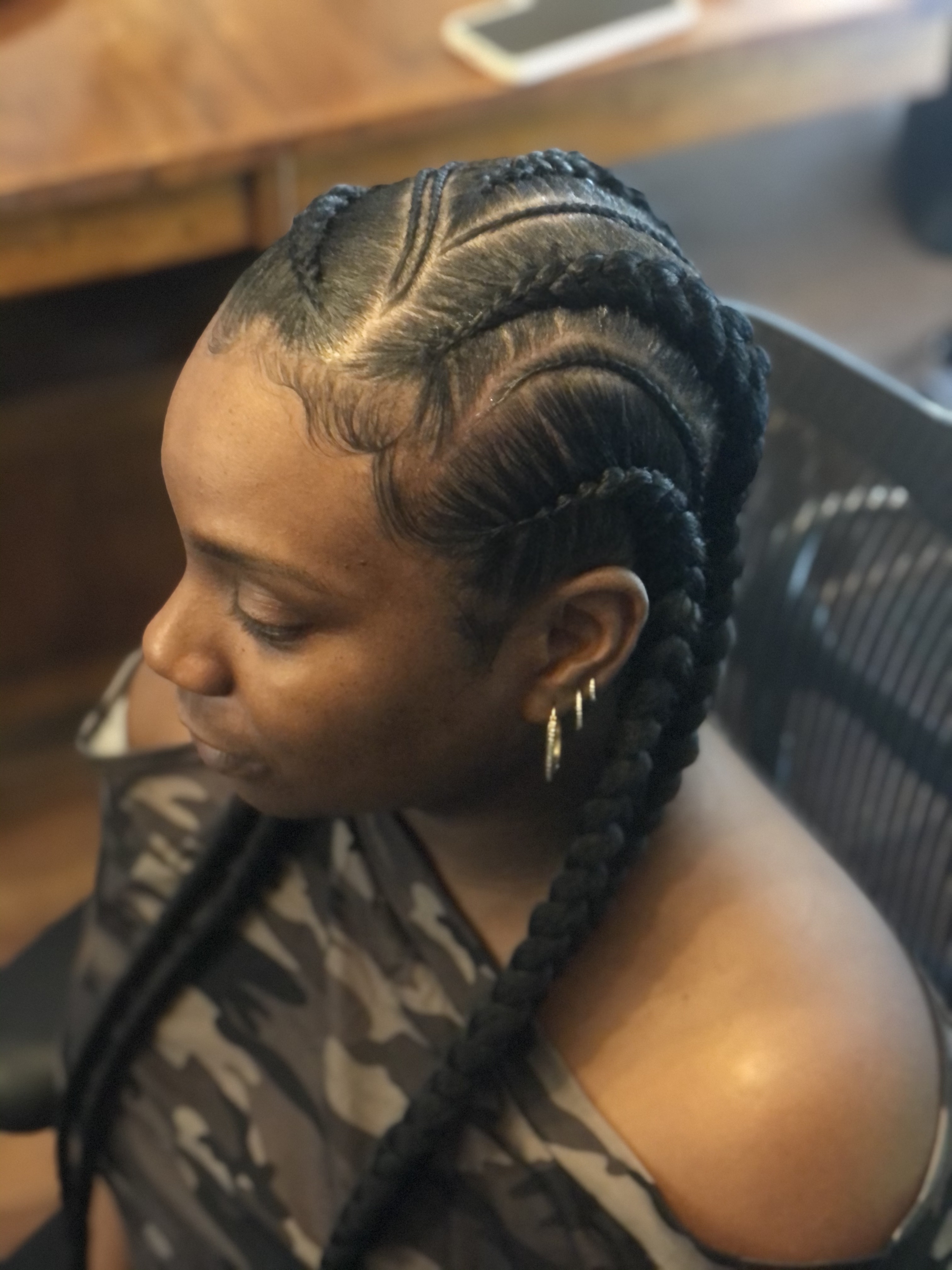 Feed Ins Large 4-6 Braids