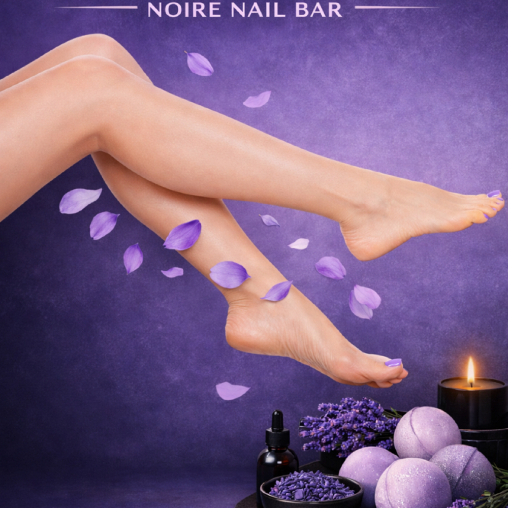 Lavender Pedicure at Noire Nail Bar in Atlanta, GA