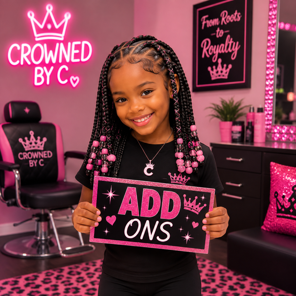 Kids Add ons at Crowned By Cierra in Augusta, GA