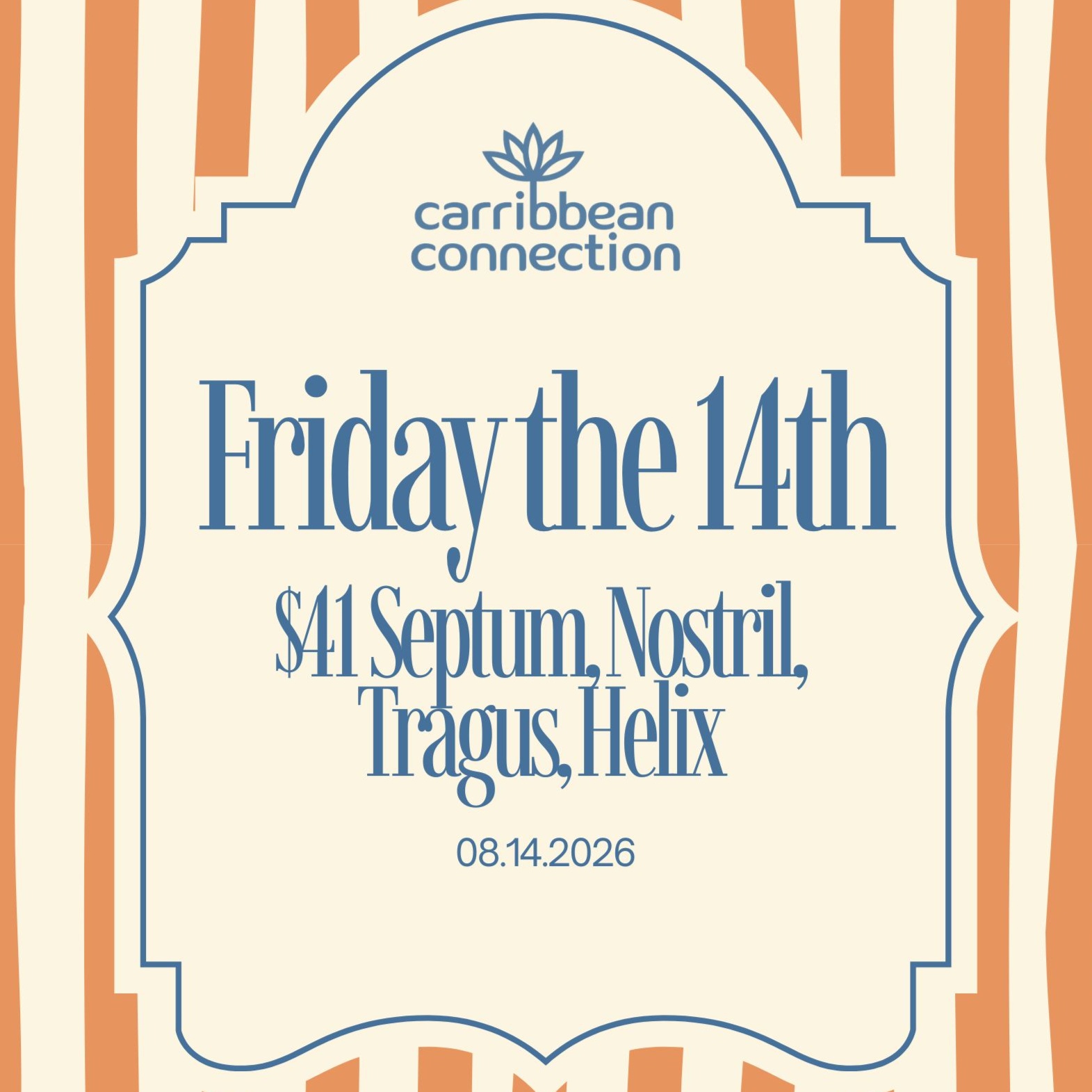 FRI THE 14th- PIERCING at Carribbean Connection in Jacksonville Beach, FL