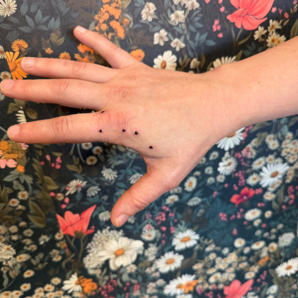 Kids Heart Hand Prints at STUDIO ON 8TH in Preston, ID