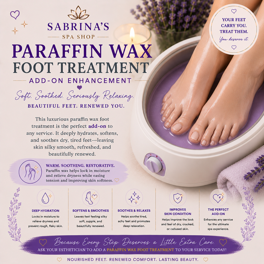 Paraffin Wax Foot Treatment at Sabrina’s Spa Shop in Spring Hill, FL