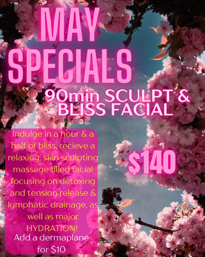 MAY 90min SCULPT & BLISS FACIAL