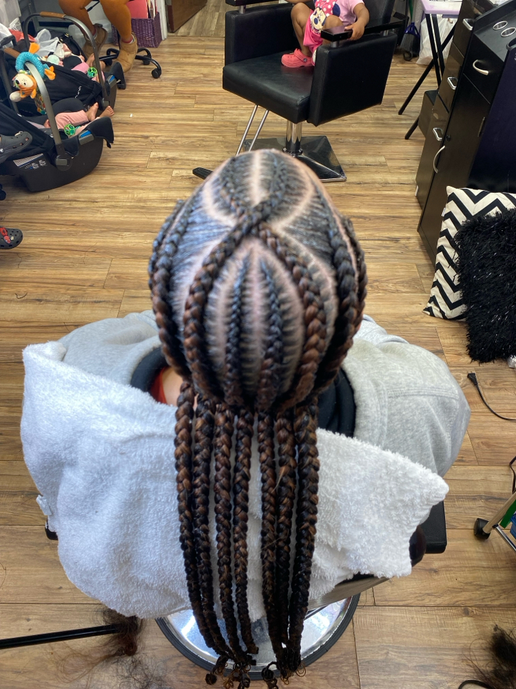 6 Braids at RVA BRAID & WIG LOUNGE in Richmond, VA