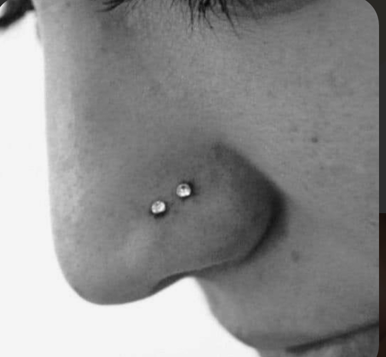 Double Nose Piercing