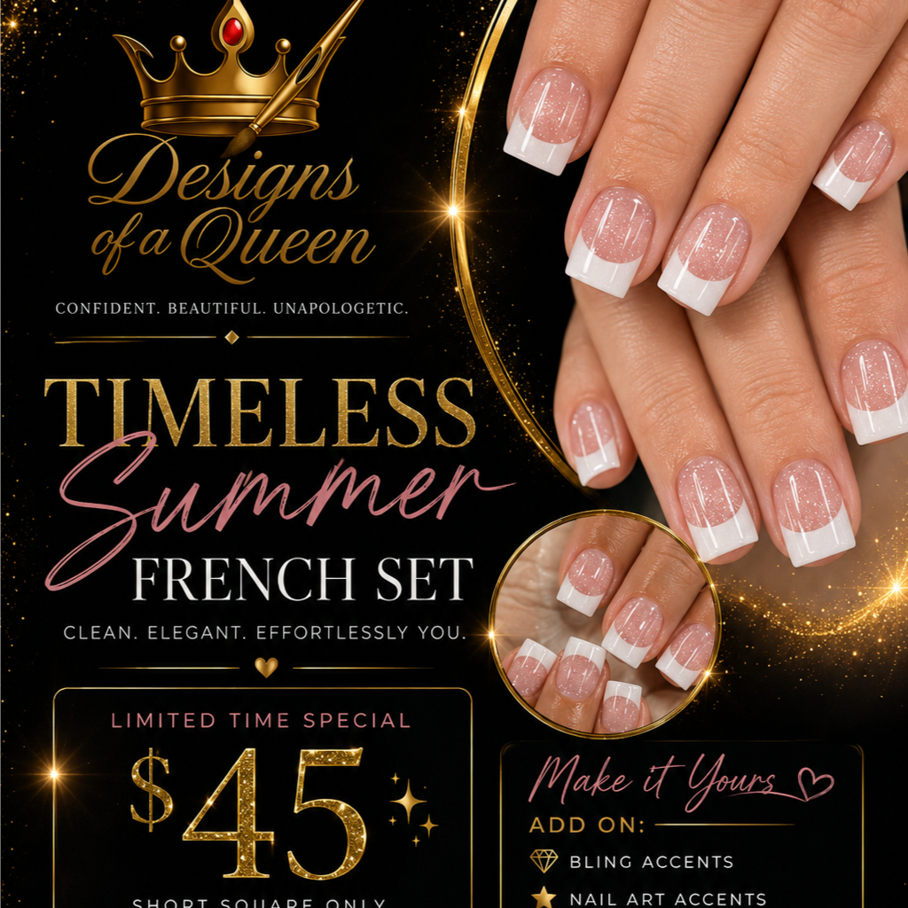 Timeless Summer French Set at Designs of a Queen in Brooksville, FL