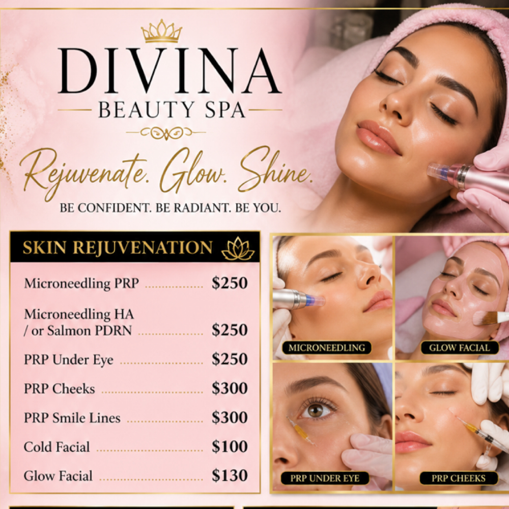 Promos Skin Rejuvenation at Divina Beauty Spa & Aesthetics in White Settlement, TX