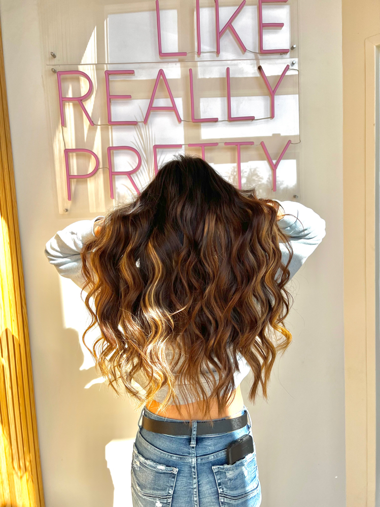 hair extension install 1 row
