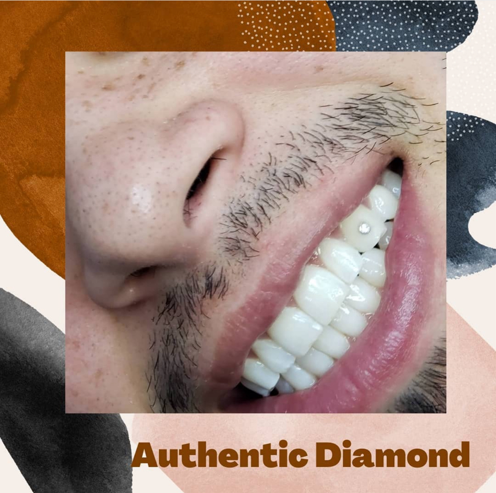 Authentic Diamond Tooth Gem