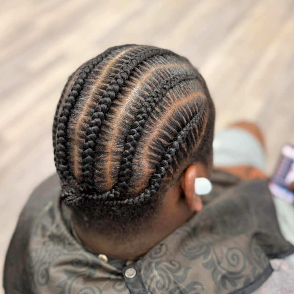 Mens Stitch Braids at Mane In The Mirror Salon in Charlotte, NC