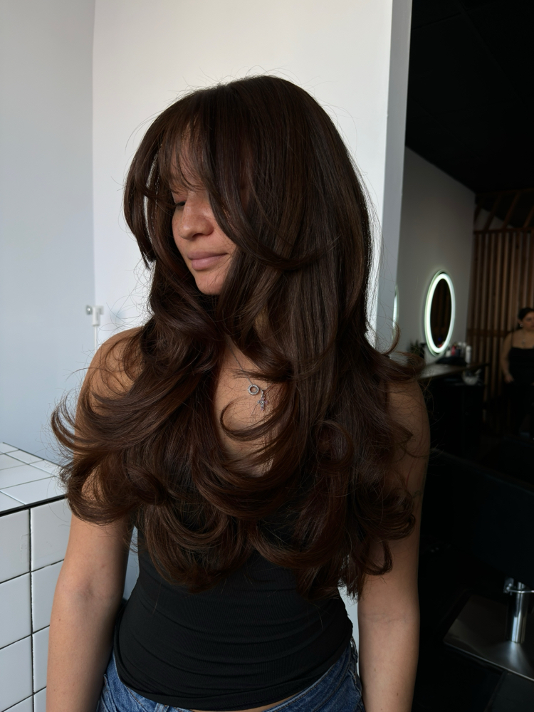 Layered Cut | Baddie Blowout ✨