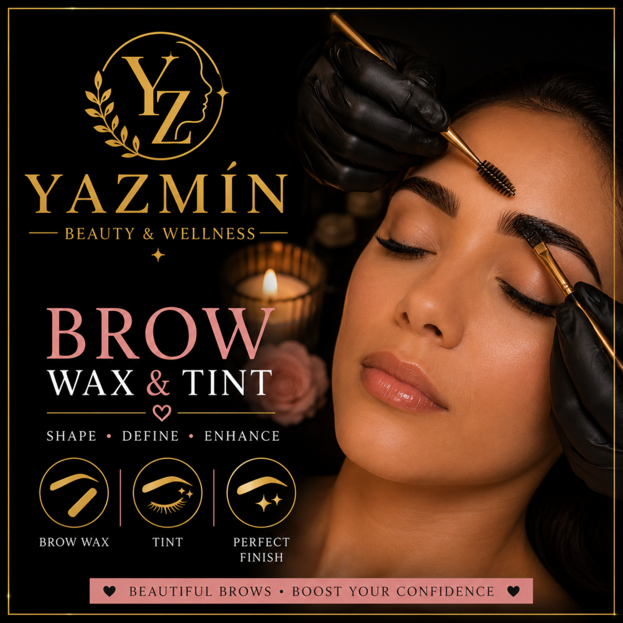 Eyebrow Tint + Wax at ✨ YAZMÍN Beauty & Wellness in Providence, RI