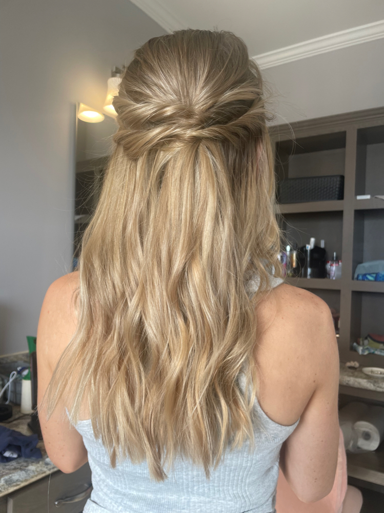 Partial Updo at Amanda Paige Studio in Fredericksburg, VA