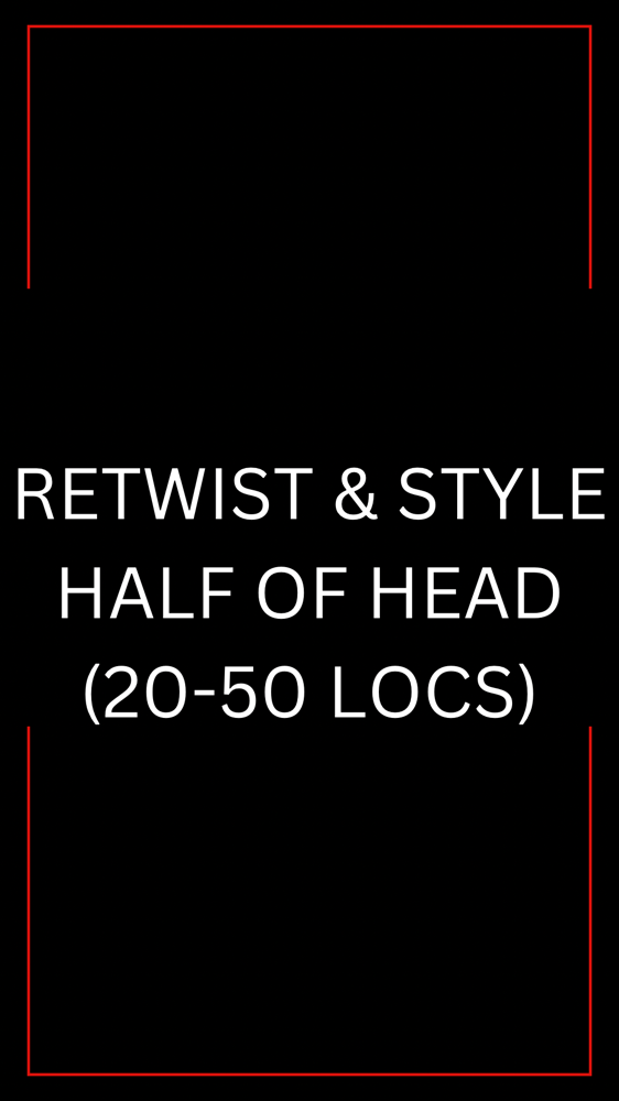 Retwist & Style (Half Of Head)
