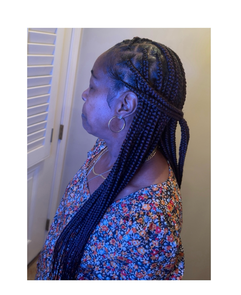 Large Knotless Braids