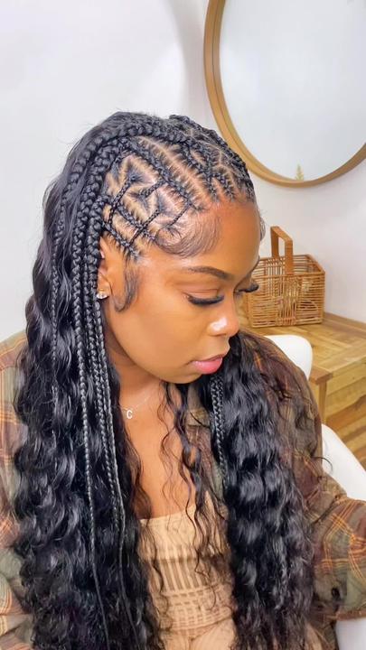 Half Weft Half Braided Style