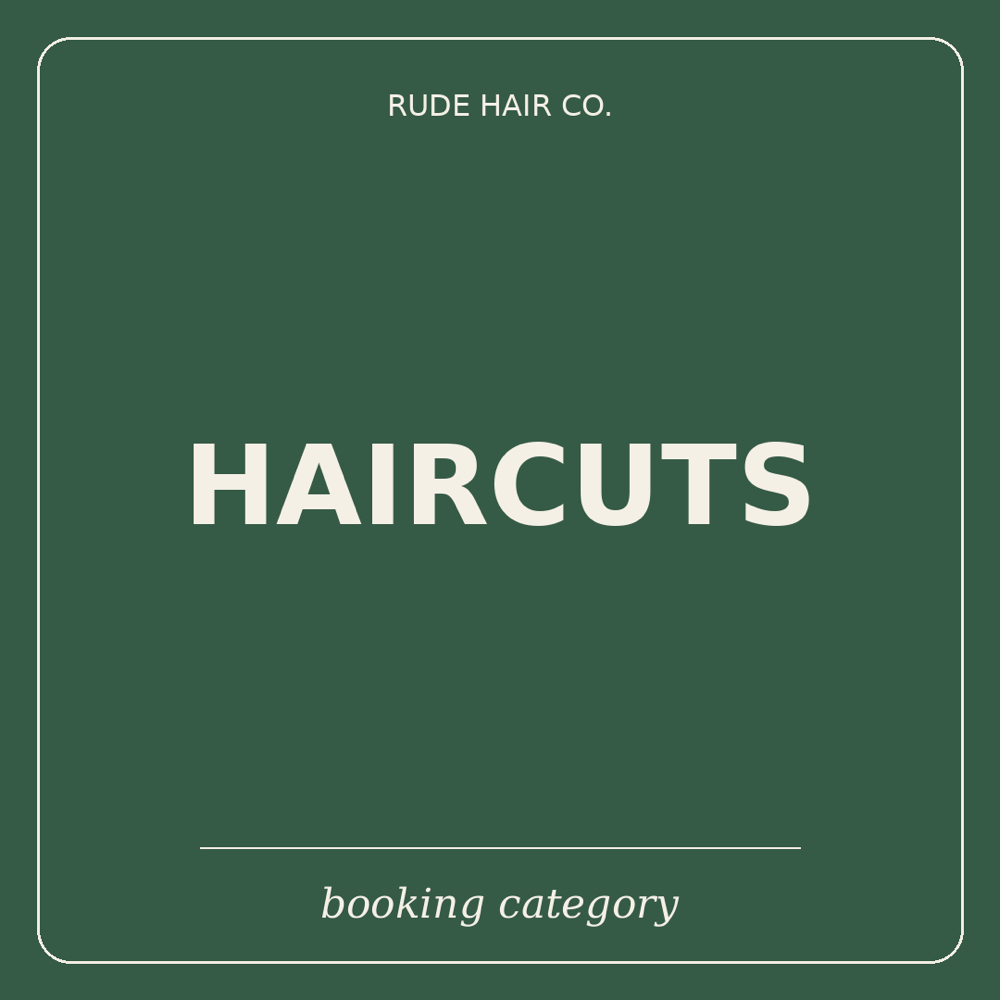Signature Cuts at Rude hair in Chula Vista, CA