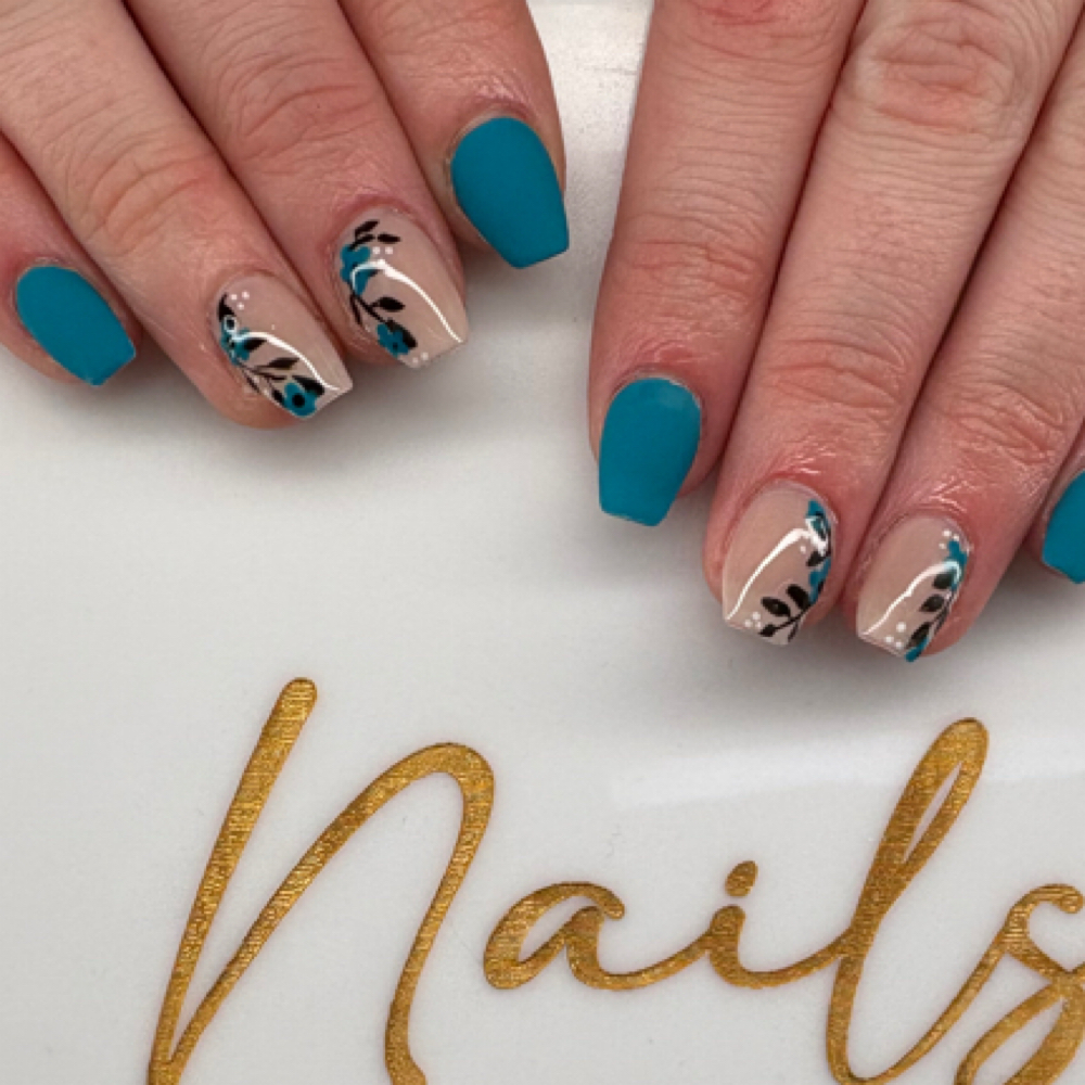 Hard Gel With Forms at Nails by Christine in Conway, PA
