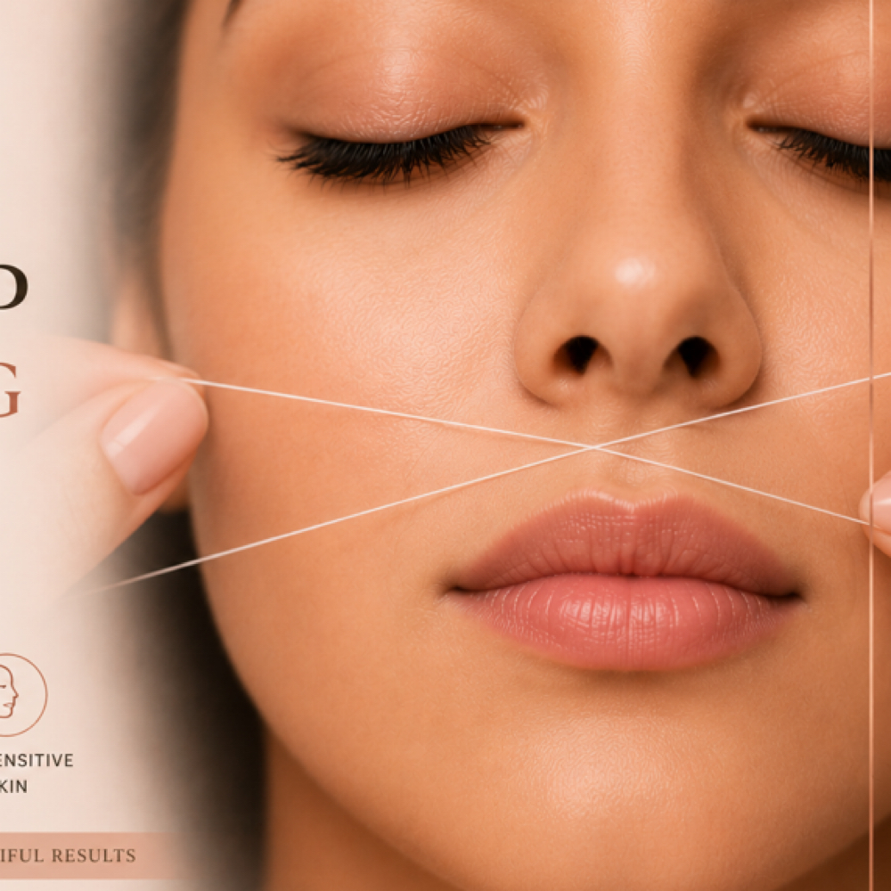 Upperlip Threading at Babina’s brow studio in Vienna, VA