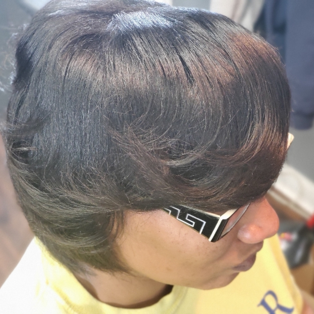 Silk Press/Wrap at A Tad of Hair Studio Care Beyond  the Chair in West Chester, OH