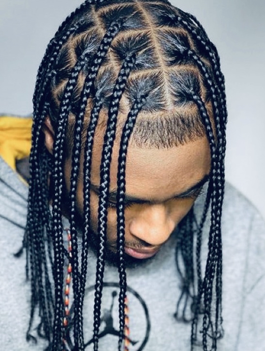 Boys Box Braid Pass Shoulder