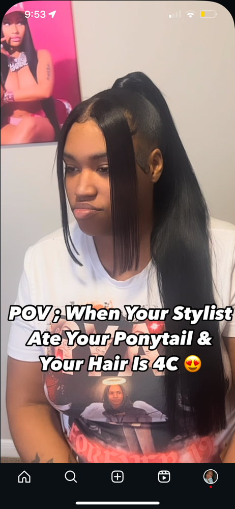 Sleek Ponytail