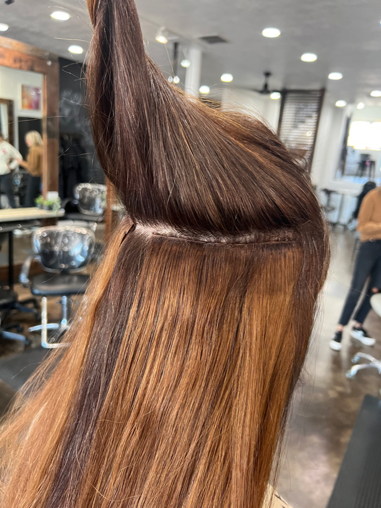 hair extension install