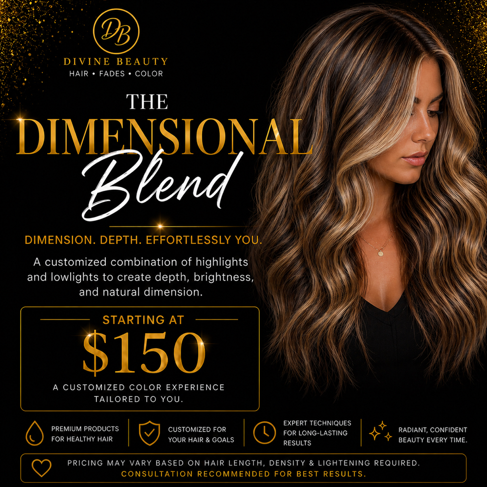 ✨ Dimensional Blend ($150+ | Toner at Mandy @ Divine Beauty in New Paris, OH