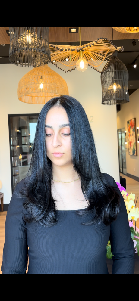 wash + blowdry