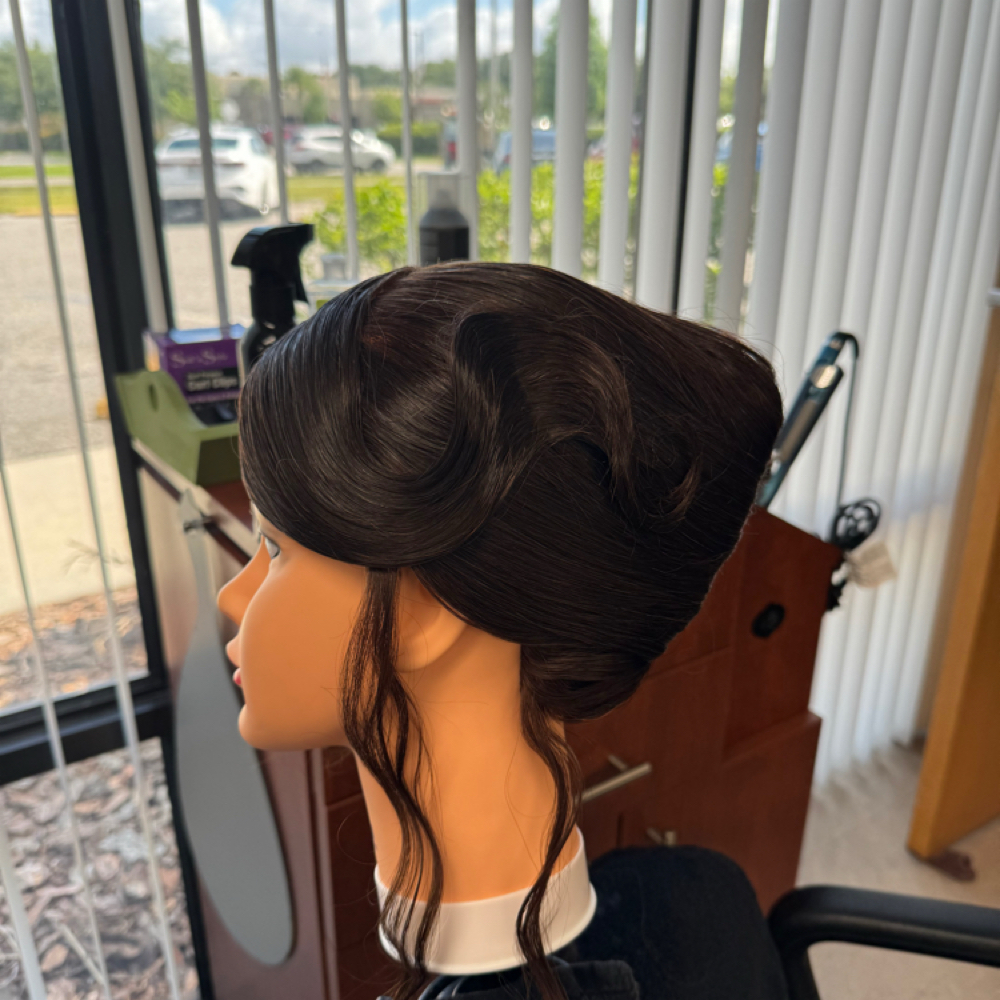 French Twist Updo at True Beauties Beauty in Kissimmee, FL