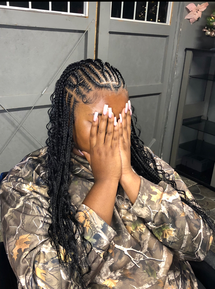 Medium Tribal/ Knotless Braids