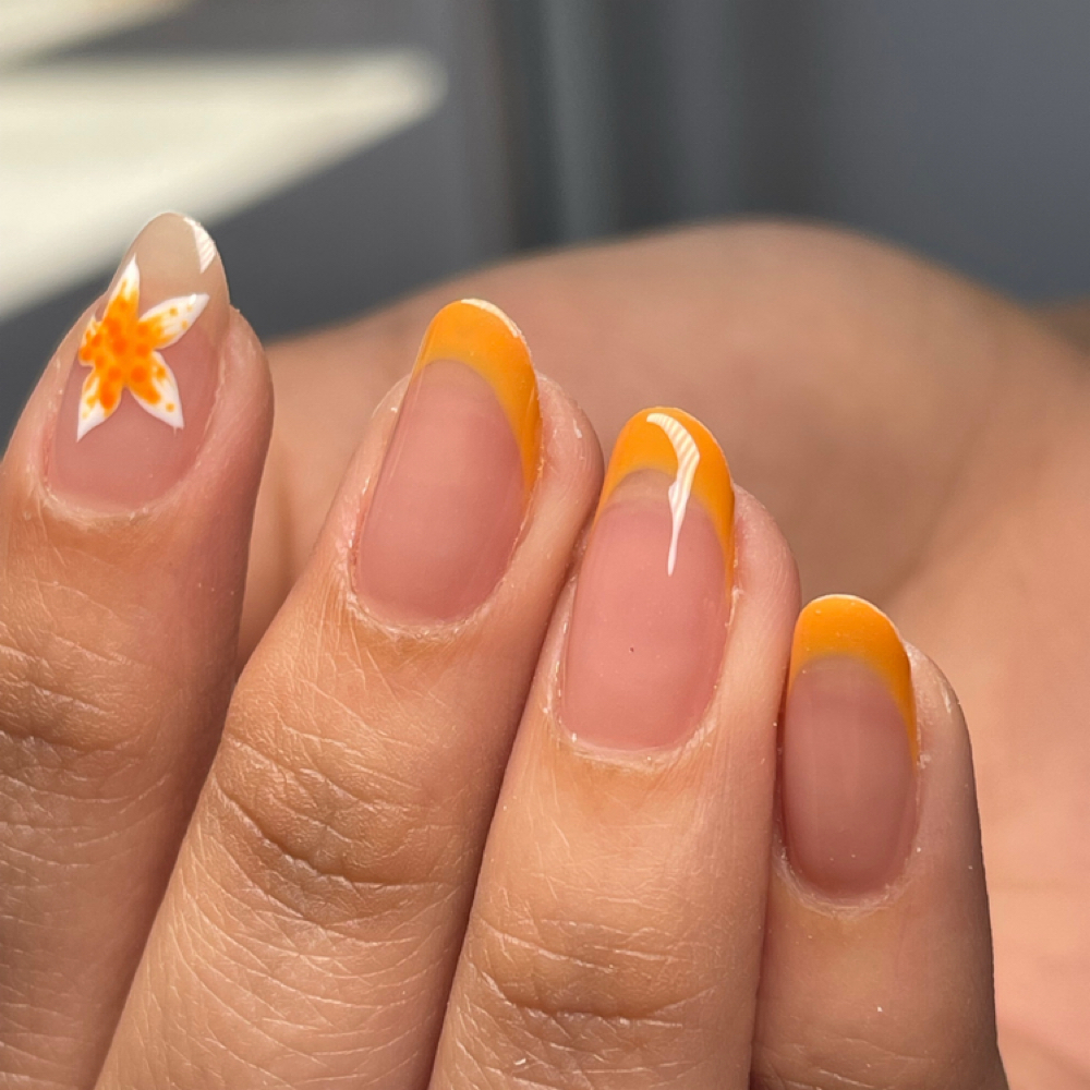 Rubber Base (current Trend) at Beauty Bar Hair & Nail lounge in El paso, TX
