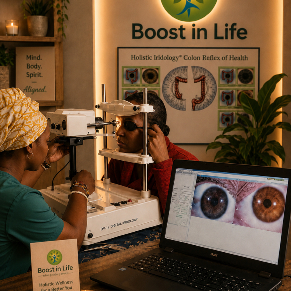 Holistic Iridology Assessment at Boost in Life Holistic Healing in Houston, TX