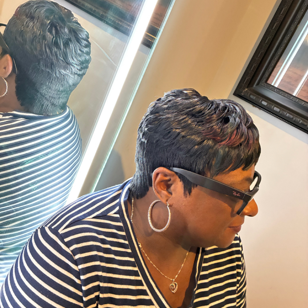 PixieCut Quick Weave at “TheeWeaveSpecialist” in Hollywood, SC