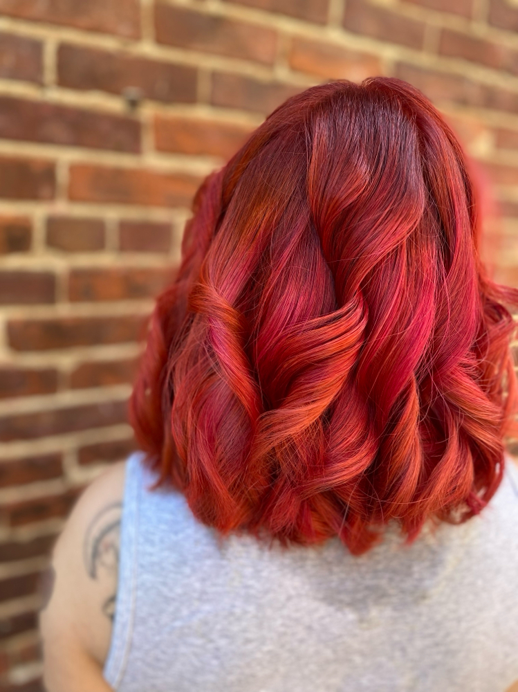 Creative color at The Curl Pin in Alexandria, VA