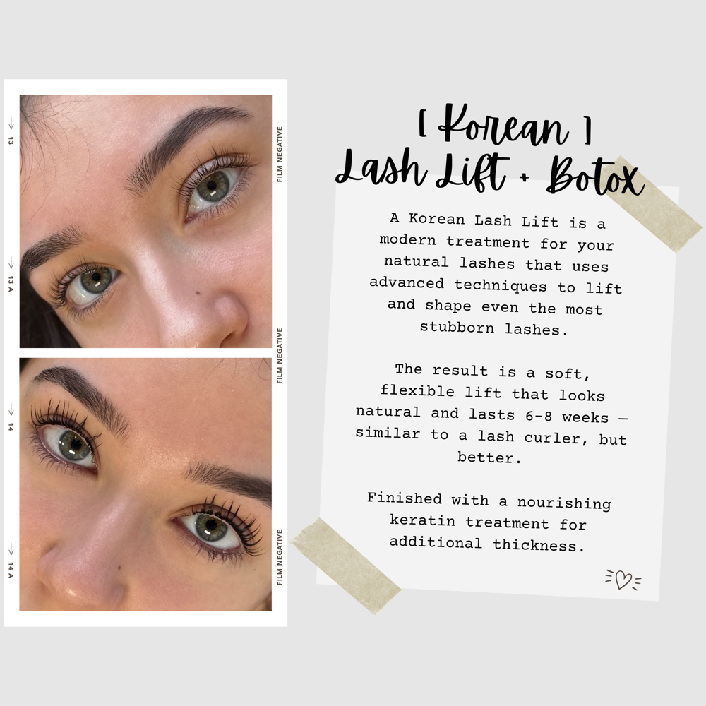 Korean Lash Lift + Botox (A) at The Haven Beauty Co. in Flat Rock, MI