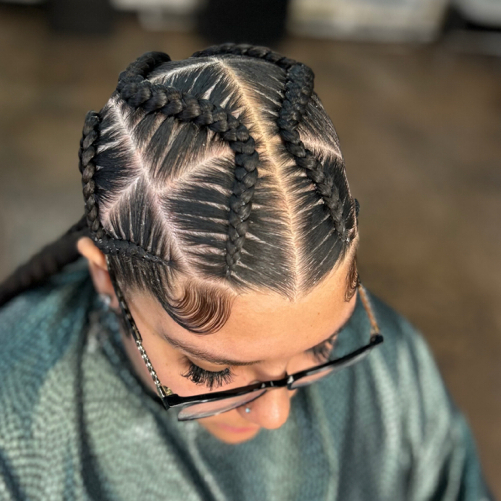 3-4 Feed-in Cornrows at Looks Of Beauty in Bullhead City, AZ