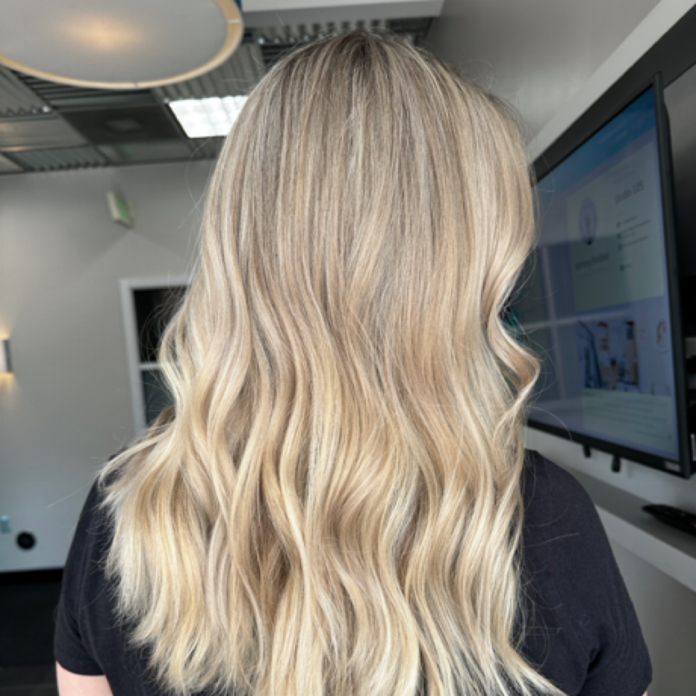 Signature Blonding + Cut at Hair by Morgan Oakley in Apex, NC