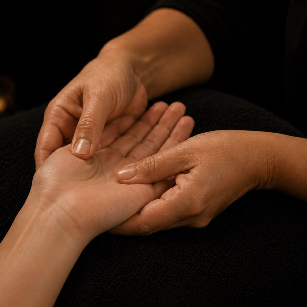 Warm Healing Hand Add On-mitts at Inspired By You Beauty in Hays, KS