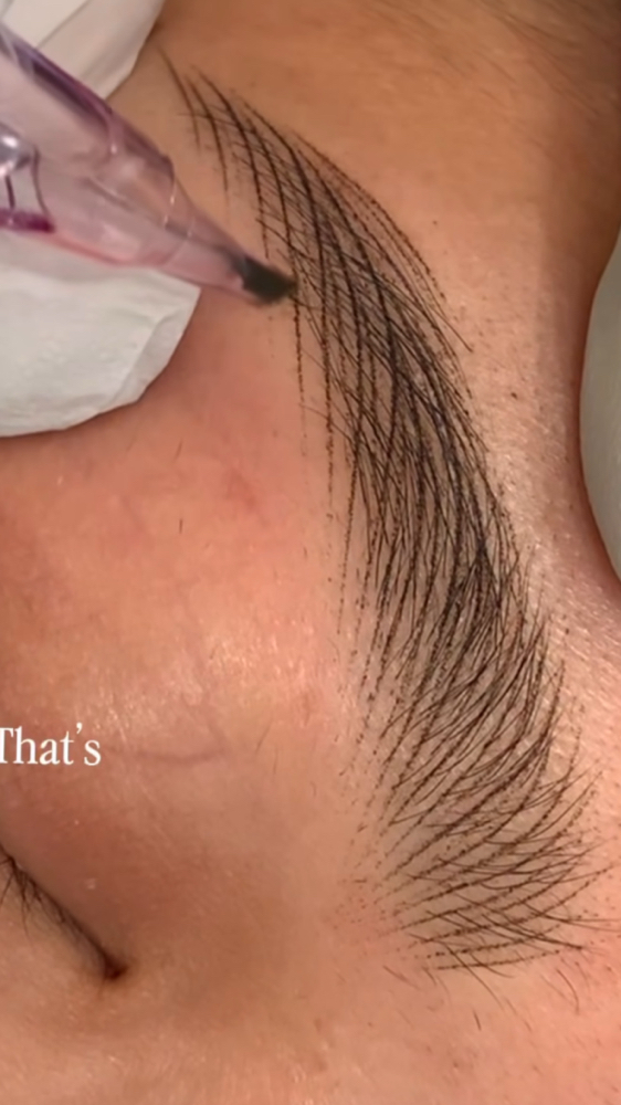 Stroke nano brows at AlbaGlow Studio in Paramus, NJ